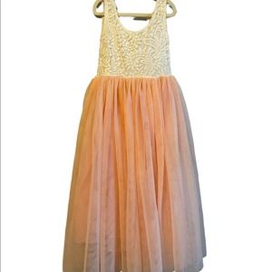 Flower Girl/Formal Lace and Tulle Dress Size 7/8